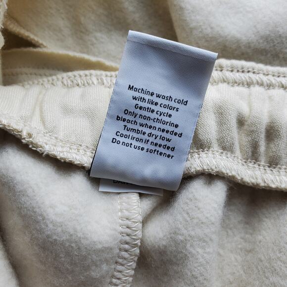 DSG Women 2XL Mid Rise Relaxed Fit Oversized Fleece Shorts Beige Pockets New - Picture 5 of 6